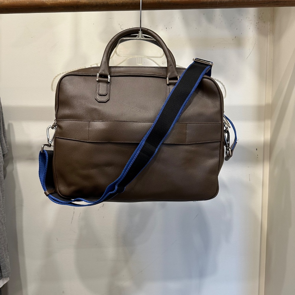 Furla Brown Leather soft side brief case/tote, Unisex - Picture 2 of 16